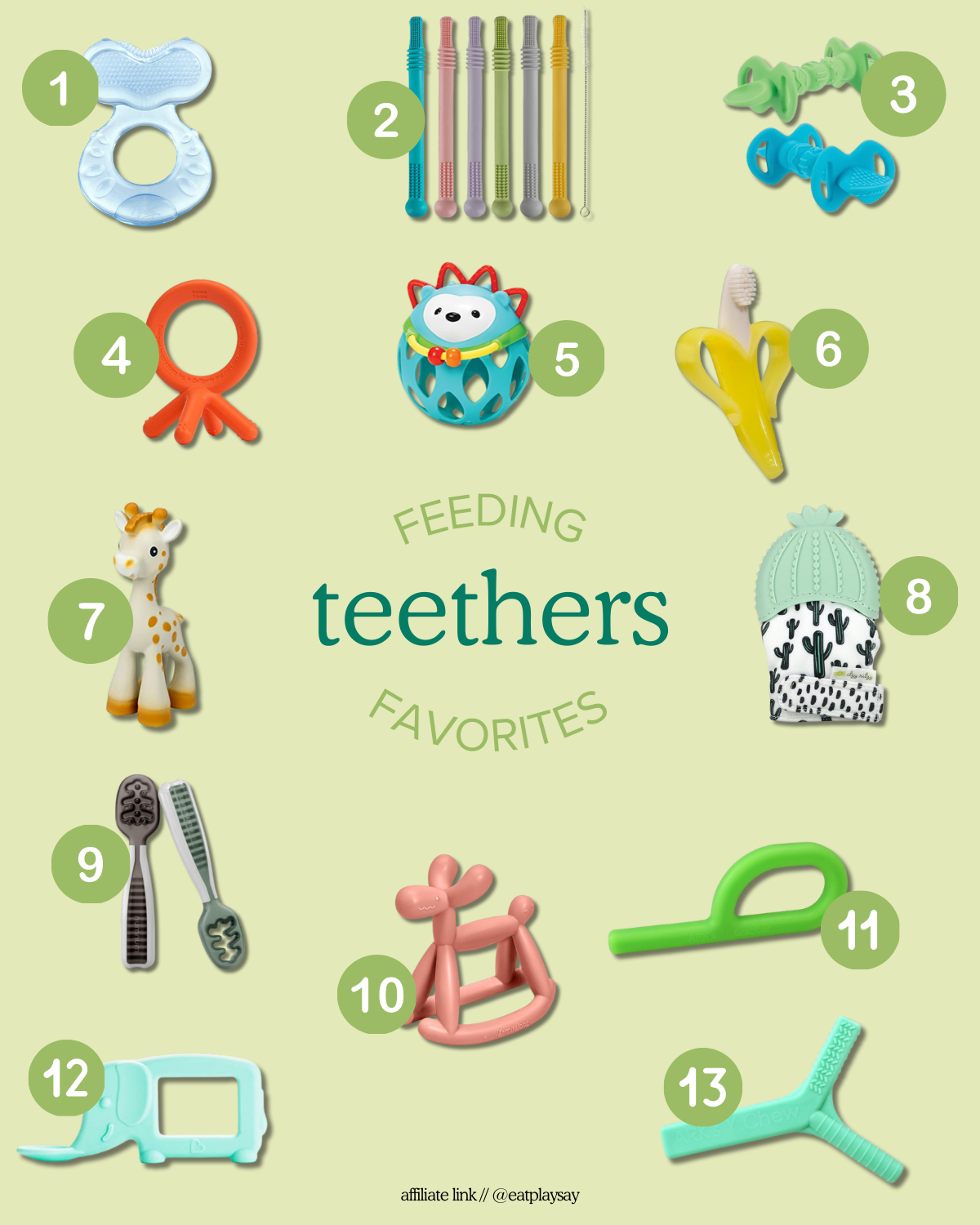 Favorite Teethers for Babies Toddlers Eat Play Say